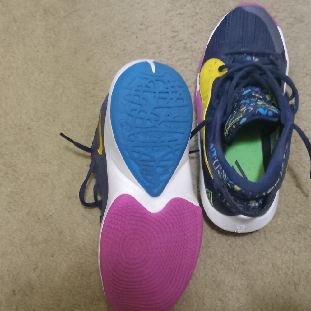 Nike ACG Blue and Pink Sneakers with Distinctive Tri-Color Sole